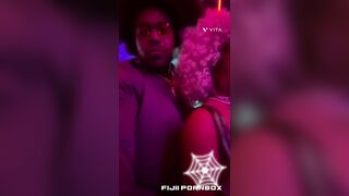 Married Ebony cutie meet up with her sugar dad for Halloween