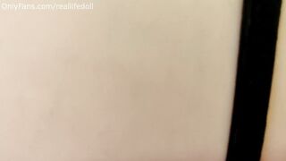 Doggy position screwing in crotchless pants