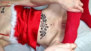 Christmas Magic Present Going Unfathomable in Her Twat