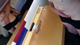 Stepsister Desires to Touch His Knob During Lengthy Time Foreplay