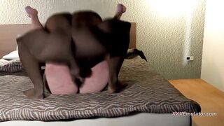 big beautiful woman Unshaved Granny Screwed Hard by 2 Monster BBC (CG Simulator)