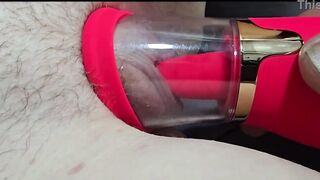 Hawt amateur teen vagina explodes with this sucking licking toy