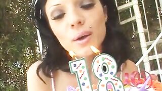 Barely Legal Teen Rides Cock Previous to a Facial Jizz flow