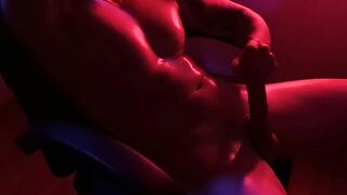 hunk solo masturbation