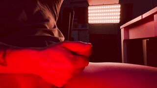 Your lascivious neighbor jerking of his hard shlong on u