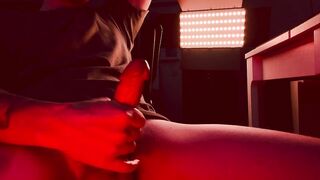 Your lascivious neighbor jerking of his hard shlong on u