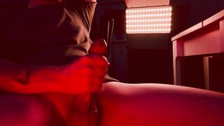 Your lascivious neighbor jerking of his hard shlong on u