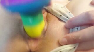 That babe bangs herself with her sex toy so hard to squirt (coronavirus therapy)