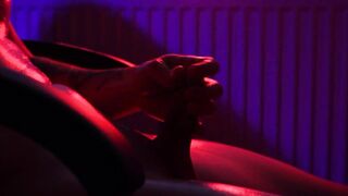 Sexy dude masturbating solo