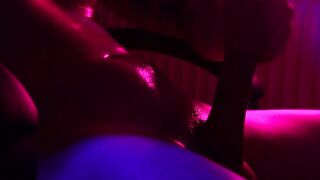 Concupiscent dude wanking his hard knob