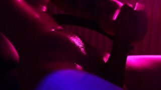 Concupiscent dude wanking his hard knob