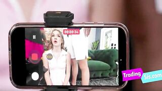 Step Sisters Exchange Stepbros Whilst Making A Steamy Short Video