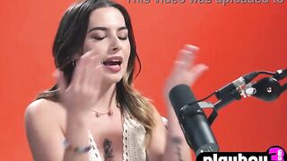 Hot sweetheart talked about her sex and enjoyed hawt masturbation after interview