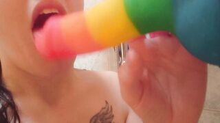 fellatio in the shower