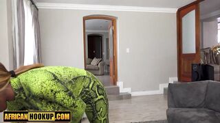 Biggest Natural Boobs Ebony Dance Teacher Disrobes To Please Excited White Student