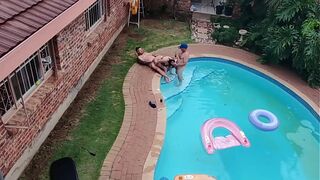 Caught a outdoor swimming pool fuckfest whilst flying my fpv drone