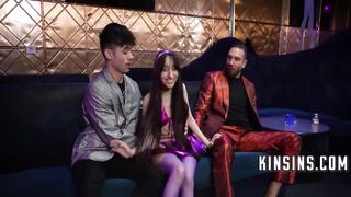 Ronnie Violet Screws Stepdad And Stepbro At The Stripclub This babe Works In