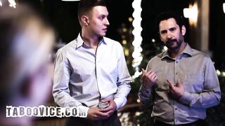 Golden-haired Waitress Double Penetration With Wealthy Businessman And His Ally