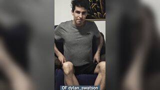 Youthful chap disrobes