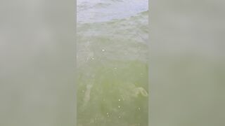 Surfer Angel show my Vagina on the public beach