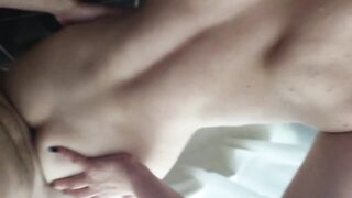 mother I'd like to fuck Blond in Shower Tugjob & Spunk flow in COCK RUBBER for a stranger - Fetish Porn