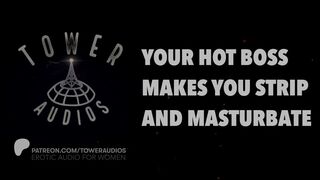 HAWT BOSS MAKES U MASTURBATE (Erotic audio for sweethearts) (Audioporn) (Ribald talk) (M4F) 素人猥琐话 / 素人 汚い話