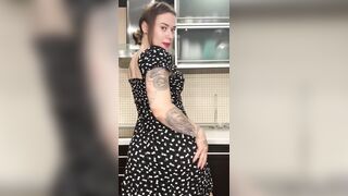 I masturbate with my fingers in the kitchen whilst my brother went to the baths