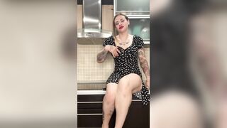 I masturbate with my fingers in the kitchen whilst my brother went to the baths
