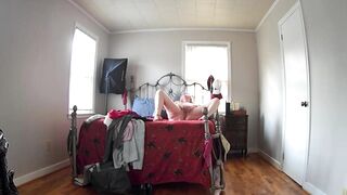 Camera - Mommy Comes Home From Shopping, Tries On Fresh Raiment And Masturbates!