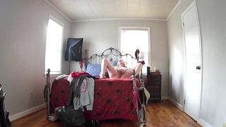 Camera - Mommy Comes Home From Shopping, Tries On Fresh Raiment And Masturbates!