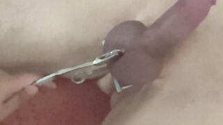 Footjob using S&M toys and punishment is hot.