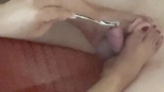 Footjob using S&M toys and punishment is hot.