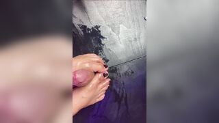 See my feet trample, bust, stomp, kick and dig my toes to my boyfrend’s oily balls and ramrod.