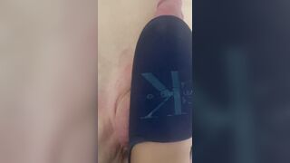 Giving the bestie footy with my blue slippers on.