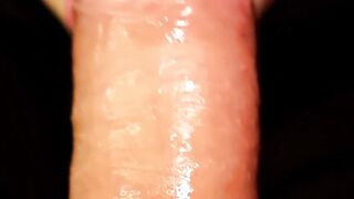 Girlfriend plays and sucks the head of my ramrod to make him cum