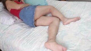 I love showing off my large booty and being touched, it excites me also much