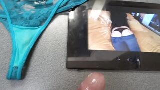 Large Cumshots On My Aged Wife's Face, Throat, Butt, Melons, Unshaved Cunt, Pants