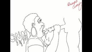 Black compilation of cock suckin cum catching hoes