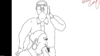 Black compilation of cock suckin cum catching hoes