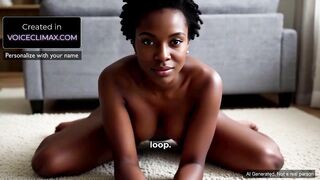 Large Booty Black Queen Invites U Home - Now Jack off Exactly How I Command - AI Generated Black JOI POV ASMR