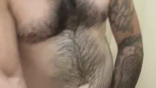 Shower jerk off my shlong