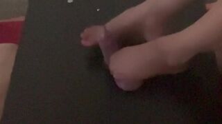 Bestie’s penis and balls will surely turn ebony and blue later. The price of firing his loads.