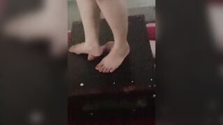 Bestie’s penis and balls will surely turn ebony and blue later. The price of firing his loads.