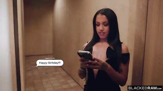 BLACKEDRAW Jock-Loving Hotty Nina White Gets A BBC Surprise For Her Birthday