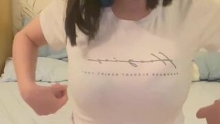 Hot student in pants lascivious