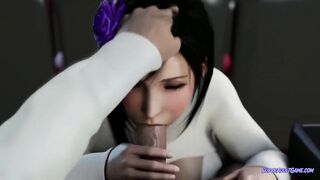 Tifa Swallowing Cum At The Cinema Then Riding His Jock In The Car The Way Home ( CG Realistic )
