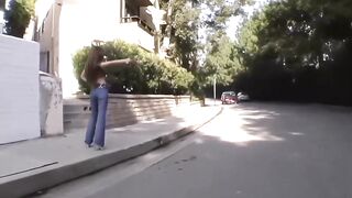 90s Hitchhiker Gets a Giant Facial and a Ride!