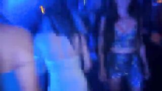 Gorgeous slut openly seduces boyz into sex by dancing out of pants