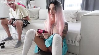 Teasing Step Sis In Short Petticoat No Pants Got Anal On The Bed