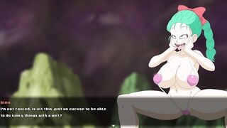 Super slutz tournament Bulma - Roshi screwing Bulma's large breasts at the end of the tournament